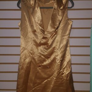 vestido cod:1.1801 color dorado con botones